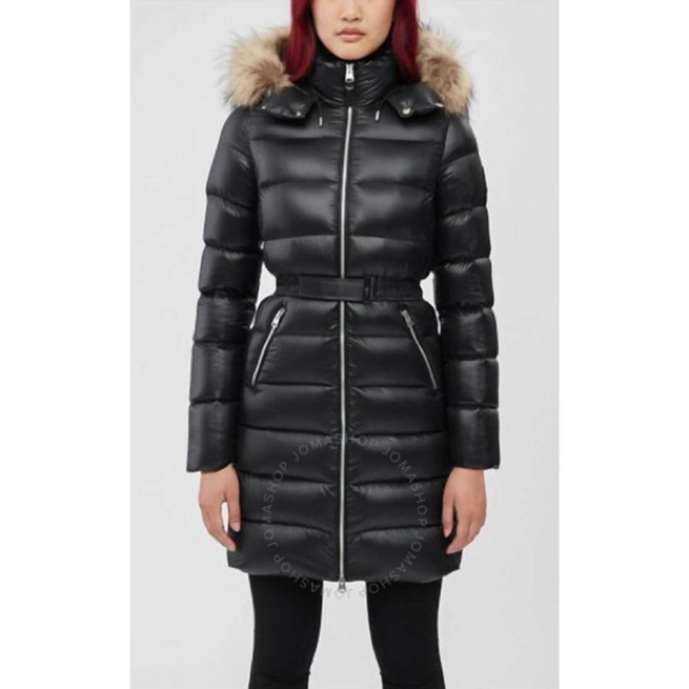 NWT Mackage Valery Coyote Fur-Trim Down Coat